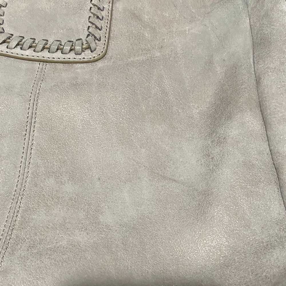 HOBO Large Shelia Silver Gray Women's Shoulder Bag - Picture 6 of 16